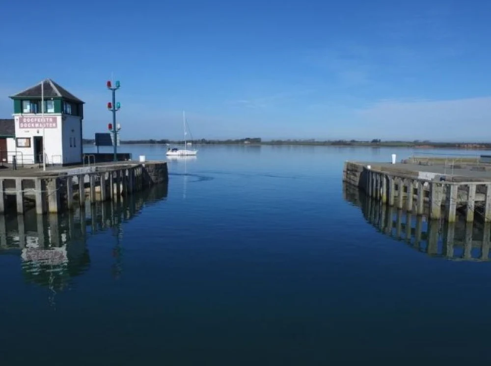 Above the Brine marine entrance